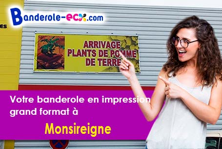 Création graphique offerte de votre banderole publicitaire à Monsireigne (Vendée/85110)