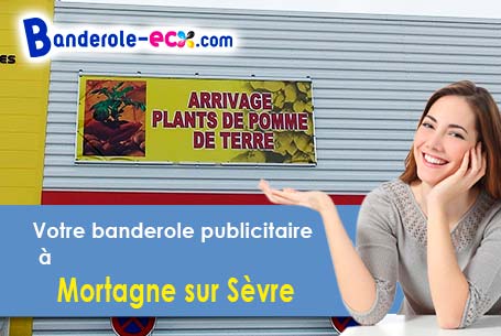 Création graphique offerte de votre banderole publicitaire à Mortagne-sur-Sèvre (Vendée/85290)