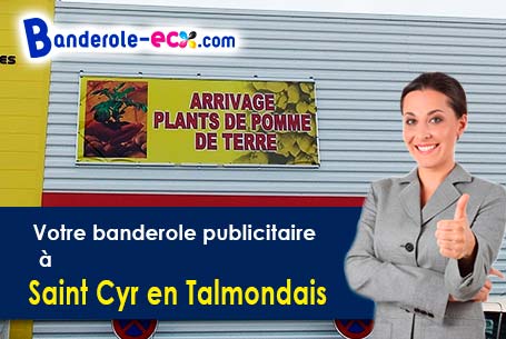 Création maquette inclus pour votre banderole personnalisée à Saint-Cyr-en-Talmondais (Vendée/85540)