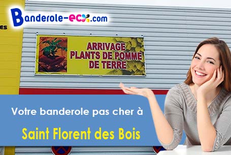 Création graphique offerte de votre banderole publicitaire à Saint-Florent-des-Bois (Vendée/85310)