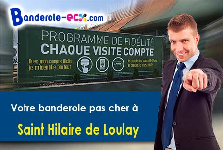 Création graphique offerte de votre banderole publicitaire à Saint-Hilaire-de-Loulay (Vendée/85600)