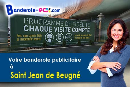 Création graphique offerte de votre banderole publicitaire à Saint-Jean-de-Beugné (Vendée/85210)