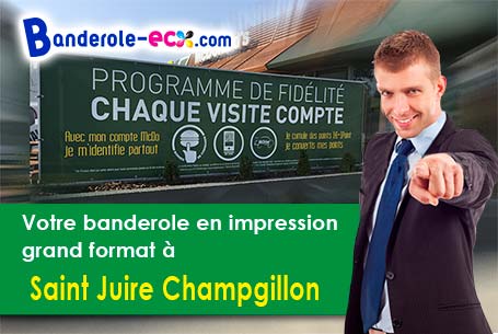 Création graphique offerte de votre banderole publicitaire à Saint-Juire-Champgillon (Vendée/85210)