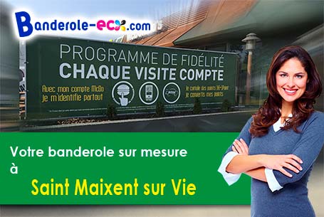 Création graphique offerte de votre banderole publicitaire à Saint-Maixent-sur-Vie (Vendée/85220)