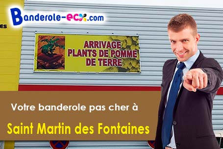 Création graphique offerte de votre banderole publicitaire à Saint-Martin-des-Fontaines (Vendée/8557