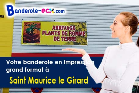 Création graphique offerte de votre banderole publicitaire à Saint-Maurice-le-Girard (Vendée/85390)