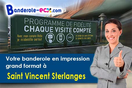 Création graphique offerte de votre banderole publicitaire à Saint-Vincent-Sterlanges (Vendée/85110)