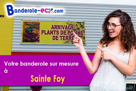 Création graphique offerte de votre banderole publicitaire à Sainte-Foy (Vendée/85150)