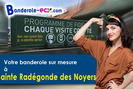 Création maquette gratuite de votre banderole pas cher à Sainte-Radégonde-des-Noyers (Vendée/85450)