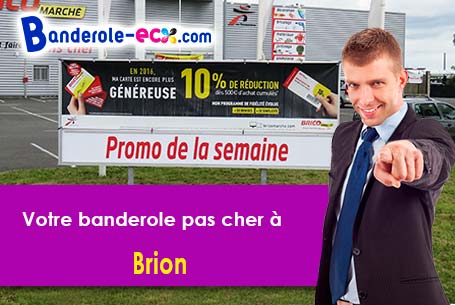 Création graphique offerte de votre banderole publicitaire à Brion (Vienne/86160)