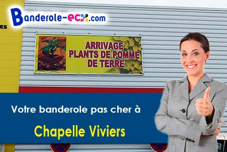 Création graphique offerte de votre banderole publicitaire à Chapelle-Viviers (Vienne/86300)