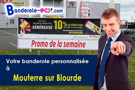 Création graphique offerte de votre banderole publicitaire à Mouterre-sur-Blourde (Vienne/86430)