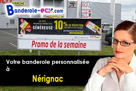 Création graphique offerte de votre banderole publicitaire à Nérignac (Vienne/86150)