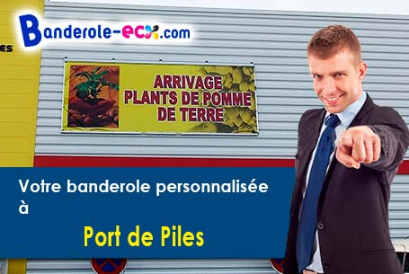 Création graphique offerte de votre banderole publicitaire à Port-de-Piles (Vienne/86220)