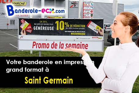 Création graphique offerte de votre banderole publicitaire à Saint-Germain (Vienne/86310)