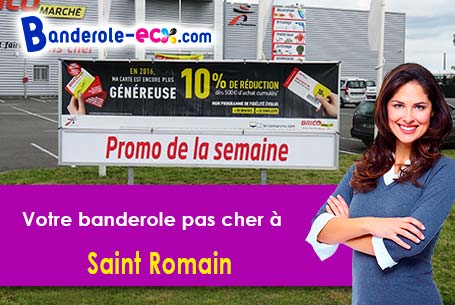 Création graphique offerte de votre banderole publicitaire à Saint-Romain (Vienne/86250)