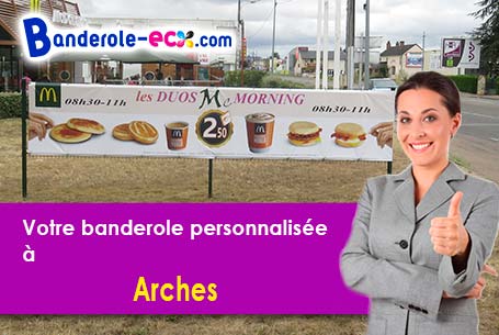 Création graphique inclus pour votre banderole publicitaire à Arches (Vosges/88380)