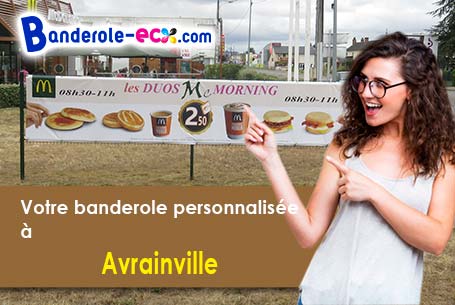 Création graphique inclus pour votre banderole personnalisée à Avrainville (Vosges/88130)