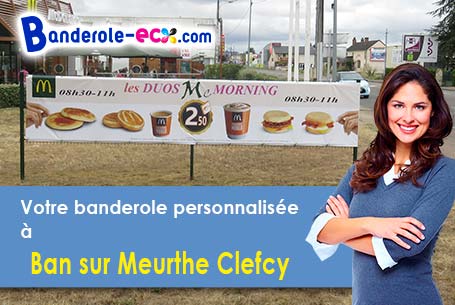 Création graphique gratuite de votre banderole personnalisée à Ban-sur-Meurthe-Clefcy (Vosges/88230)