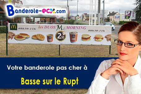 Création graphique gratuite de votre banderole pas cher à Basse-sur-le-Rupt (Vosges/88120)