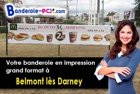 Création graphique inclus pour votre banderole pas cher à Belmont-lès-Darney (Vosges/88260)