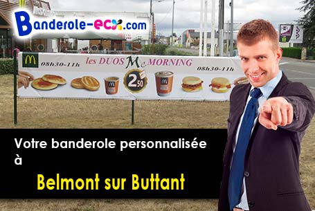 Création graphique inclus pour votre banderole publicitaire à Belmont-sur-Buttant (Vosges/88600)