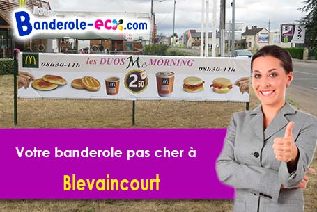 Création graphique inclus pour votre banderole personnalisée à Blevaincourt (Vosges/88320)