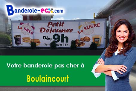 Création graphique gratuite de votre banderole publicitaire à Boulaincourt (Vosges/88500)