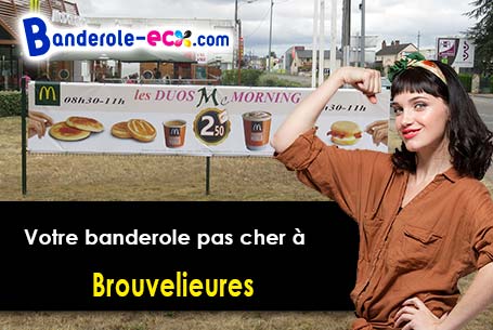 Création graphique gratuite de votre banderole pas cher à Brouvelieures (Vosges/88600)