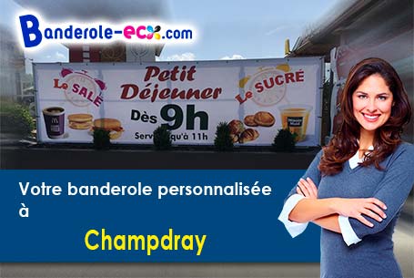 Création graphique gratuite de votre banderole publicitaire à Champdray (Vosges/88640)