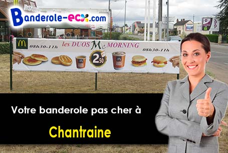 Création graphique inclus pour votre banderole publicitaire à Chantraine (Vosges/88000)