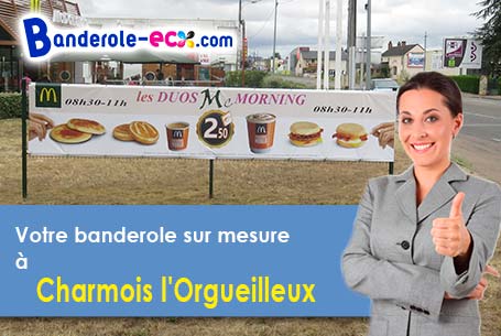 Création graphique inclus pour votre banderole pas cher à Charmois-l'Orgueilleux (Vosges/88270)