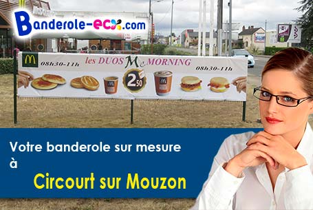 Création graphique gratuite de votre banderole pas cher à Circourt-sur-Mouzon (Vosges/88300)