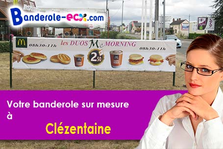 Création graphique gratuite de votre banderole pas cher à Clézentaine (Vosges/88700)