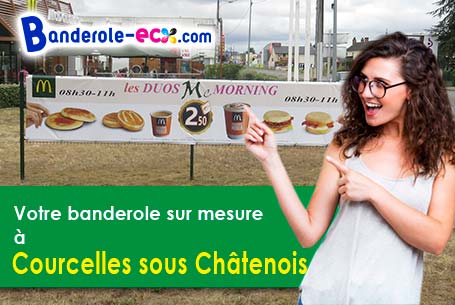 Création graphique inclus pour votre banderole publicitaire à Courcelles-sous-Châtenois (Vosges/8817