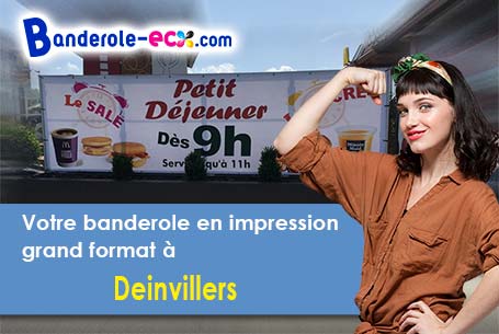 Création graphique offerte de votre banderole publicitaire à Deinvillers (Vosges/88700)
