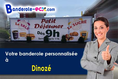 Création graphique offerte de votre banderole publicitaire à Dinozé (Vosges/88000)