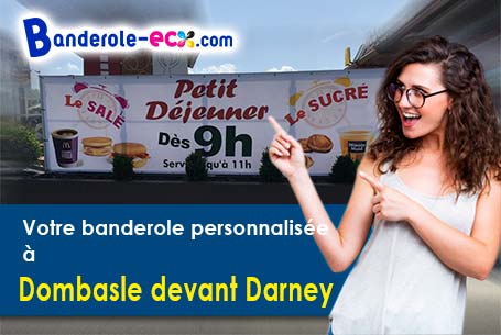 Création graphique inclus pour votre banderole personnalisée à Dombasle-devant-Darney (Vosges/88260)