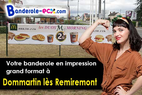 Création graphique inclus pour votre banderole publicitaire à Dommartin-lès-Remiremont (Vosges/88200