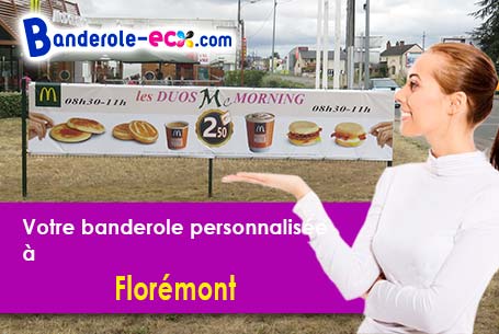 Création graphique gratuite de votre banderole personnalisée à Florémont (Vosges/88130)