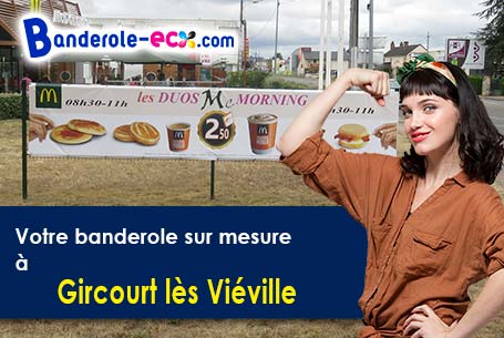 Création graphique gratuite de votre banderole pas cher à Gircourt-lès-Viéville (Vosges/88500)
