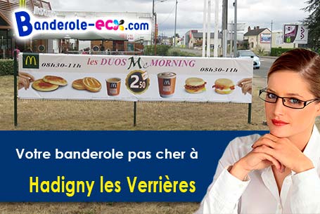 Création graphique gratuite de votre banderole pas cher à Hadigny-les-Verrières (Vosges/88330)
