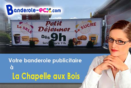 Création graphique offerte de votre banderole publicitaire à La Chapelle-aux-Bois (Vosges/88240)