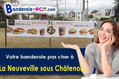 Création graphique inclus pour votre banderole pas cher à La Neuveville-sous-Châtenois (Vosges/88170