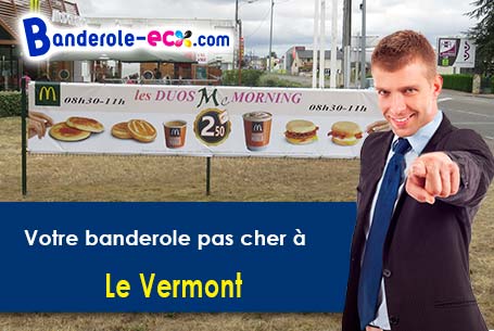 Création graphique inclus pour votre banderole publicitaire à Le Vermont (Vosges/88210)