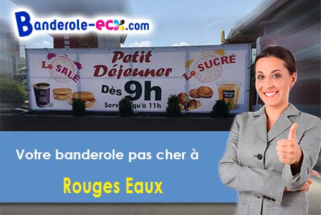 Création graphique offerte de votre banderole publicitaire à Rouges-Eaux (Vosges/88600)