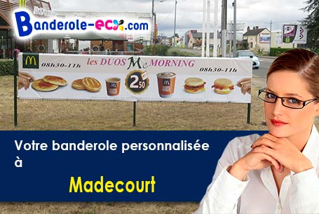 Création graphique gratuite de votre banderole personnalisée à Madecourt (Vosges/88270)