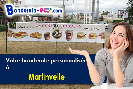 Création graphique inclus pour votre banderole personnalisée à Martinvelle (Vosges/88410)