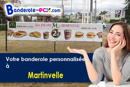Création graphique inclus pour votre banderole personnalisée à Martinvelle (Vosges/88410)