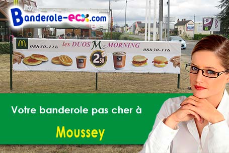 Création graphique gratuite de votre banderole publicitaire à Moussey (Vosges/88210)